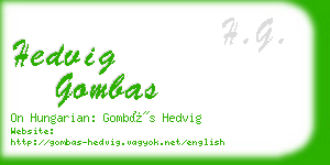 hedvig gombas business card